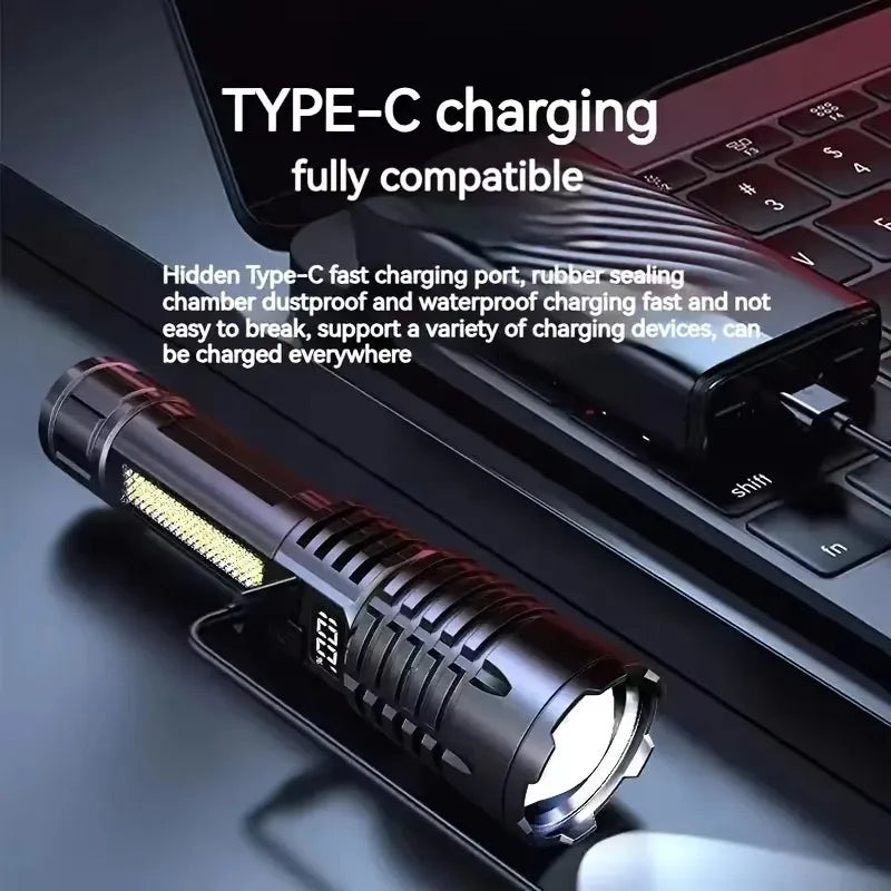 Lampe de poche COB rechargeable PowerBeam