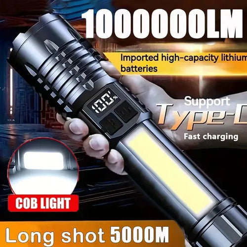 Lampe de poche COB rechargeable PowerBeam