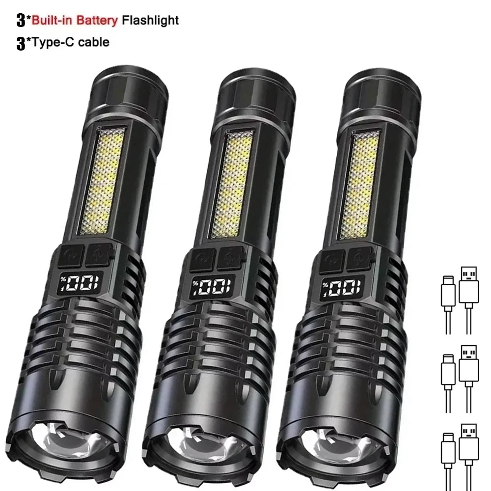 Lampe de poche COB rechargeable PowerBeam