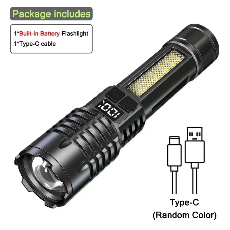 Lampe de poche COB rechargeable PowerBeam